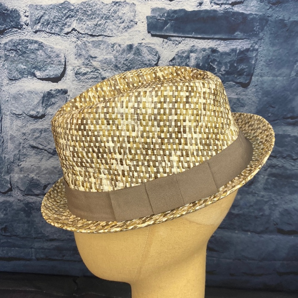 Lids Paper Woven Fedora Hat with Ribbon detail